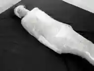 Plastic Wrap Mummification: The clean version - Hard fuck & Squirting  Bdsmlovers91