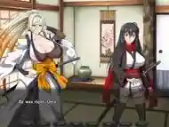 Samurai vandalism hentai rpg - A sexy samurai masturbating a villager