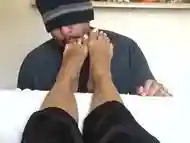 foot worship and cumshot on feet