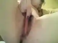 masturbates and whips his wet pussy and ass