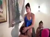 Four Ts Queens Having Fun Fucking Their Sex Slave