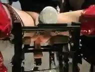 Mrs Samantha Riding Three Dildos On Her Monkey Rocker Fuck Chair