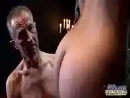 Kinky redhead bitch tortures old horny manj