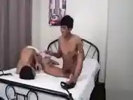 Asian Twink Tickle Fetish and Blowjob Fun