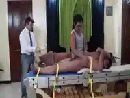 Gay Asian Twink Alex Tied Down and Tickled