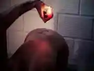 Horror Porn Candle Wax Ritual Summon A Sex Demon And Loud Cumshot Halloween