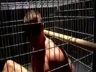 Muscular Man Gets Blindfolded And Caged With Tyler Saint