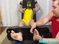 Restrained Masked Endures Tickling From Kinky Guy