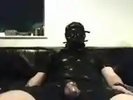 Rubber boy enjoying himself on Camera