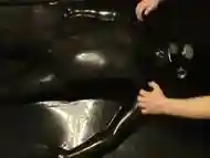 Tickled slave in the vacrac