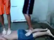 Venezuelan trampling barefoot