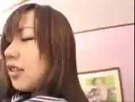 Unbelievable Japanese Miyu Hoshino gives her pussy a finger