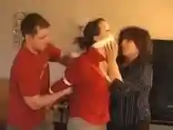 step mother and step son punish teacher