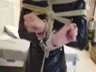 Asian Catsuit Bondage