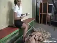 Business Woman Humiliates Submissive Slut - Submissed