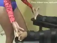 Catwoman Tickled by SpiderWoman