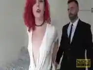 Cute redhead teen gets fucked roughly