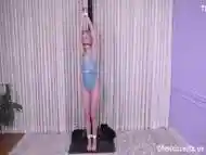 Cutie Schoolgrl Tiedup To Pole For Display For Slv Auctn