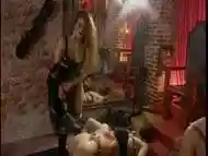 Femdom group sex in the castle