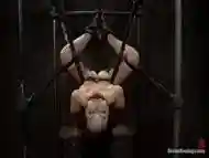 Hot Bryn Blayne In Chain Only Suspension Bondage