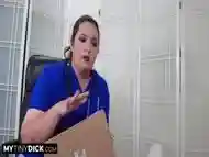 Medical Examination For Men. Special Blowjob For Tiny Dick