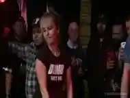 Sex disgrace and noise Hottie fucked at a punk show Squirt all over