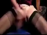 Slapping her pussy as ordered