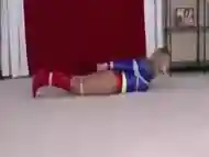 Superheroine sexy struggle