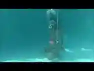 Underwater self bondage