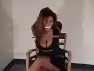 Woman on chair