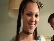 Young busty subslut Kloe White facialized and dommed hard