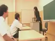 Young teacher Maho Sawai gets mistreated by her horny students