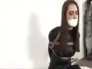 gagged superheroine fails bondage training