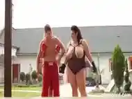 Bbw Domination By The Pool