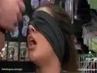 Blindfolded Latina Fucked In Public With Jynx Maze And James Deen