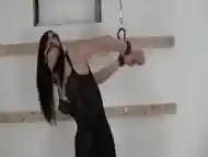 Cuffed To A Wall In Different Positions