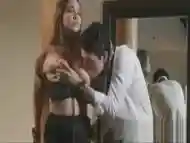 Handcuffed big tit hotwife blows hard dick