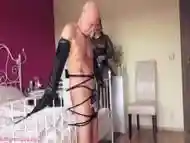 Mistress ly Lets Her Slave Cum