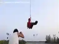 Tied In Mid-air