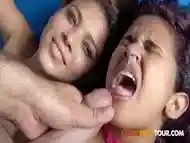 Two Naughty Latina Sluts Sucking Until I Cum On Their F With Steven Hard