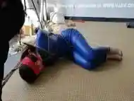 Asian Blue Catsuit