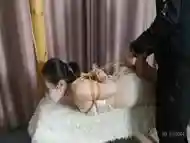 Chinese Bondage - Extreme Hogtie On Bench