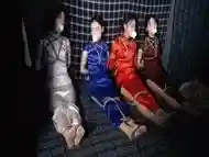 Chinese Bondage In Satin Cheongsam