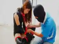 Chinese Pantyhose and Latex Bondage