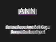 Hot Asian girl Ann is tied to a chair