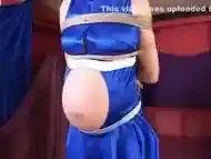 Japanese Pregnant Tramp Shows Off Her Belly