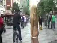 Japanese Slut Is Humiliated And Put On Display In Madrid