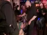 Spanish punker group bdsm fucked in public bar