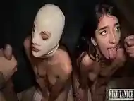 BDSM orgy hardcore with two sexy Latin girls