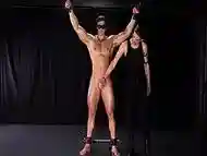 Blindfolded Muscle Jock Whipped &amp_ Jerked Off Till He Cums - Blind Muscle Part 2